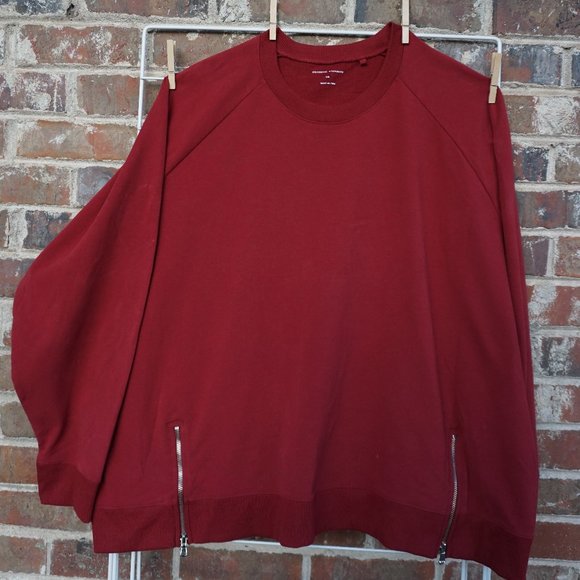 Universal Standard Sweaters - Red Universal Standard Crew Neck Sweatshirt